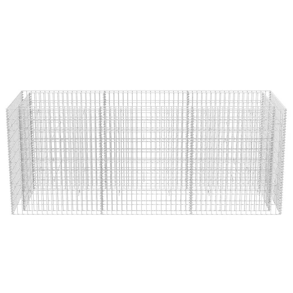 gabion-højbed 270x90x100 cm stål