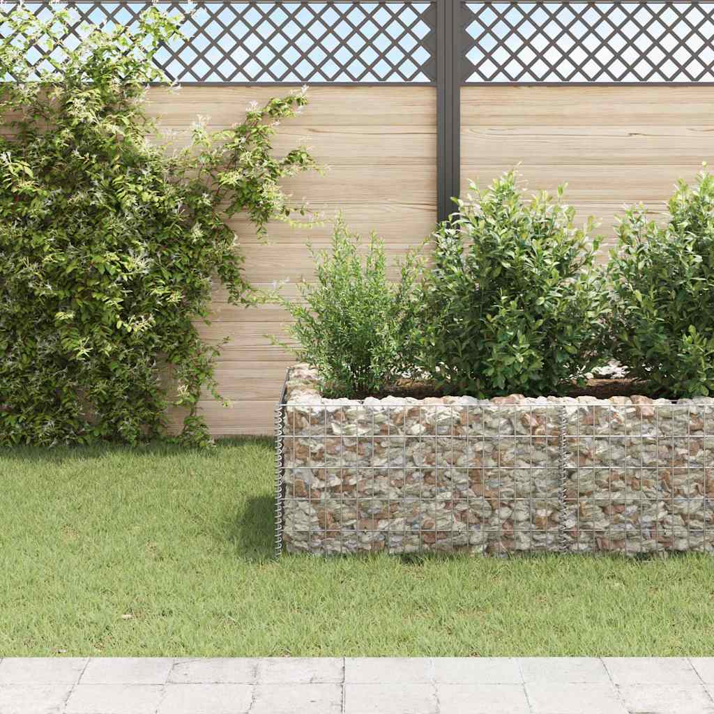 gabion-højbed 360x90x50 cm stål
