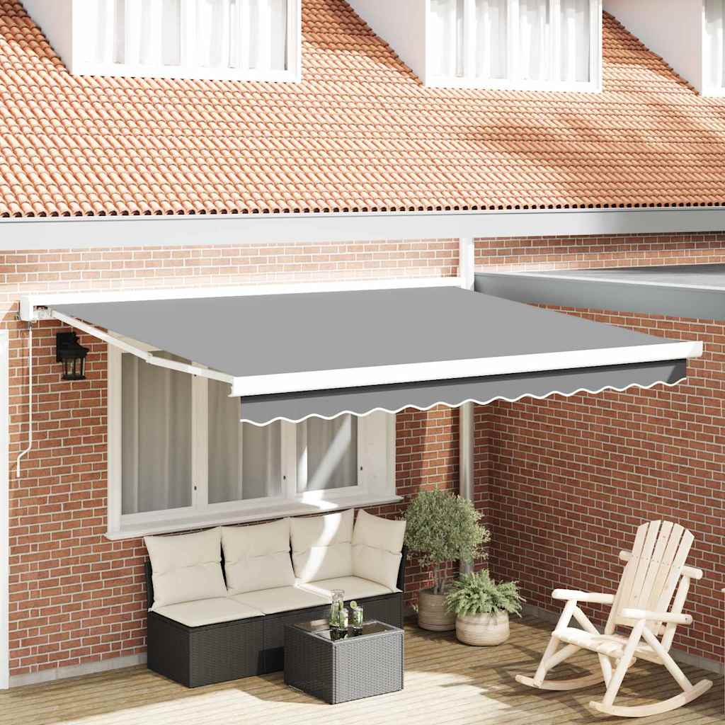 Markiseramme Hvid 350 x 250 cm Aluminium