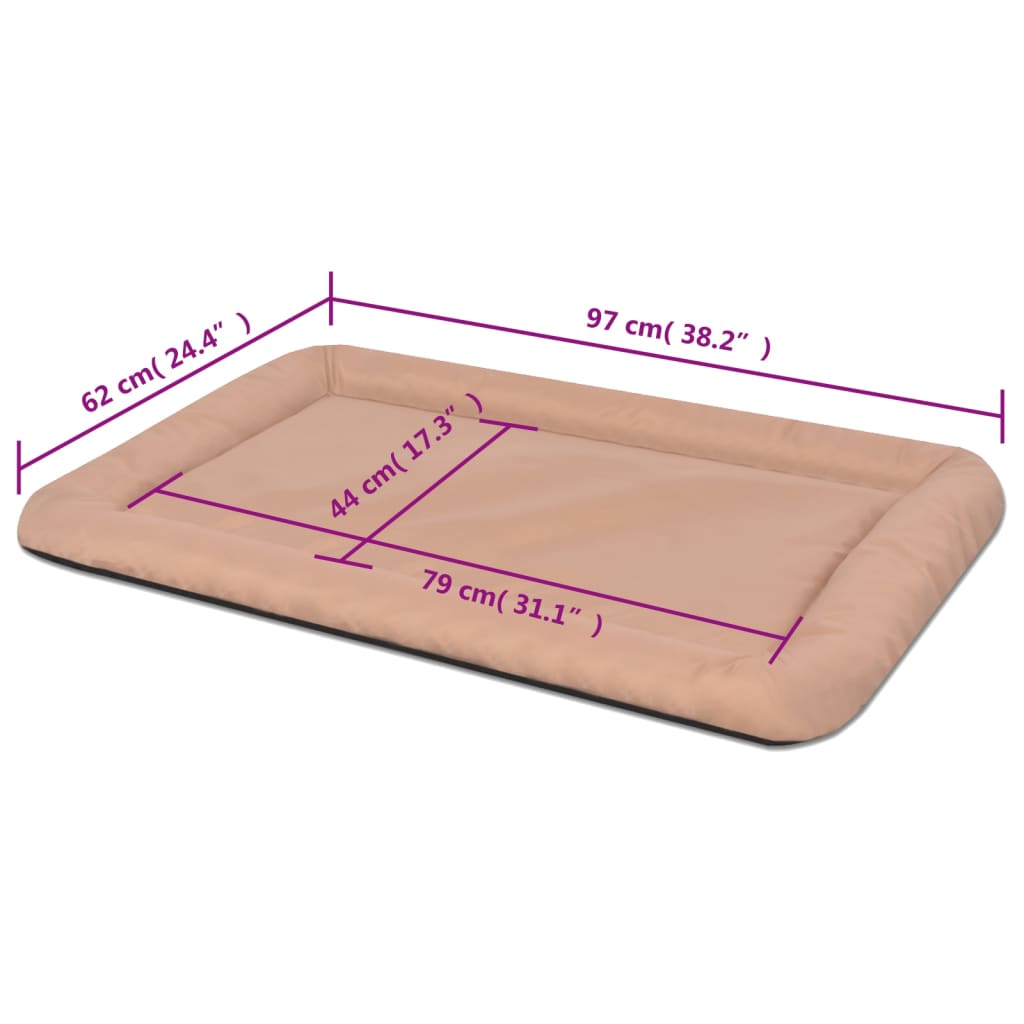 hundemadras str. XXL beige
