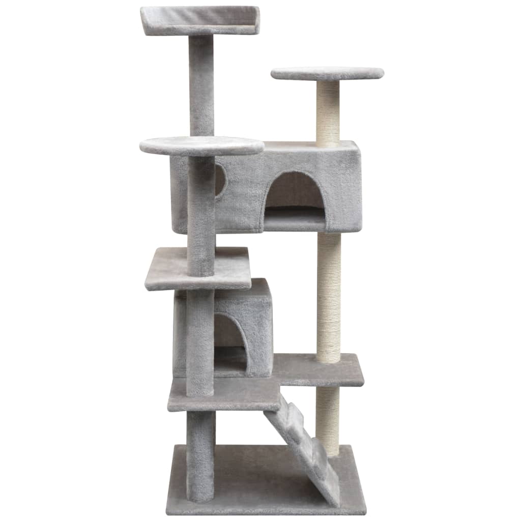 kradsetræ til katte med sisal 125 cm grå