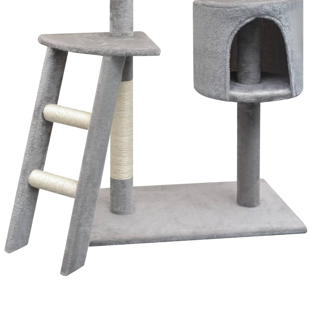 kradsetræ til katte med sisal 150 cm grå