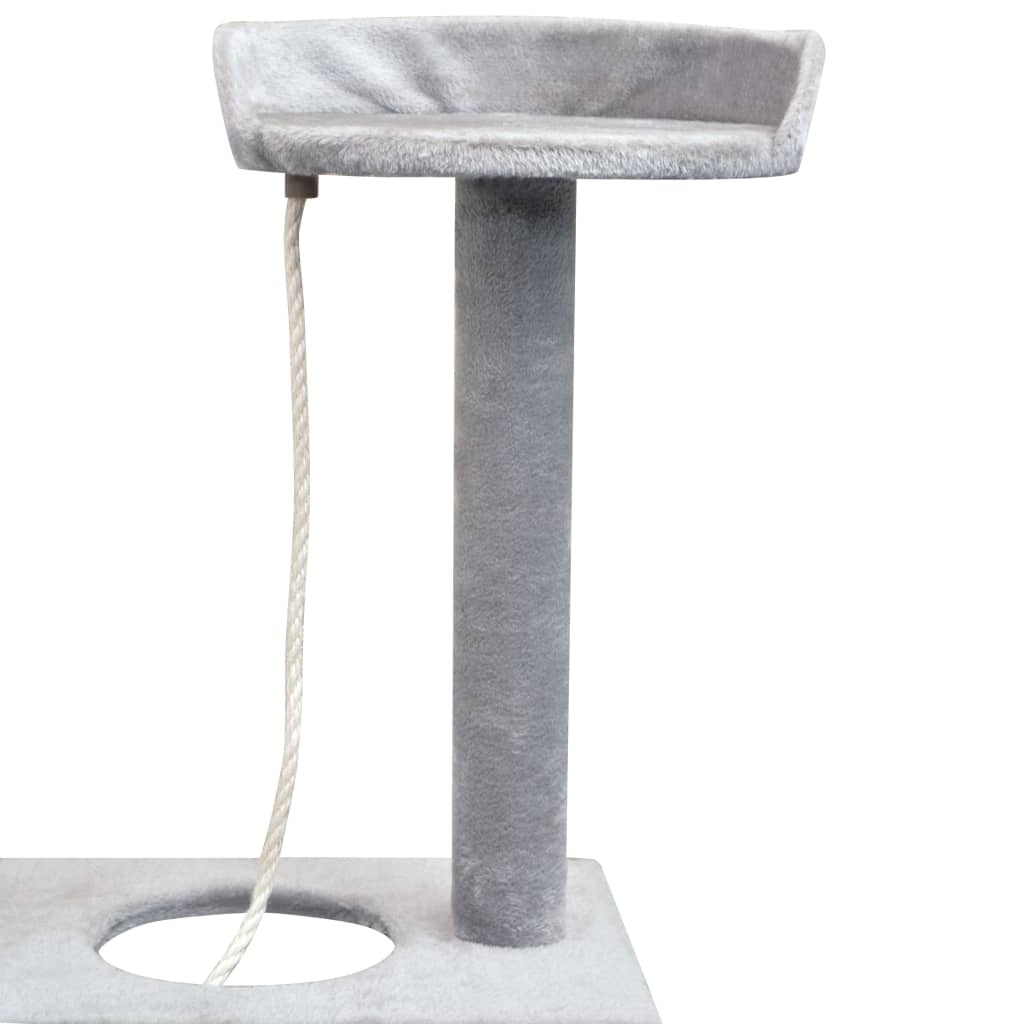 kradsetræ til katte med sisal 150 cm grå