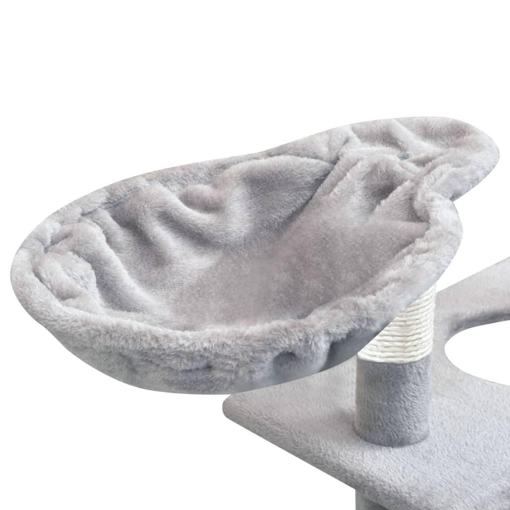 kradsetræ til katte med sisal 150 cm grå