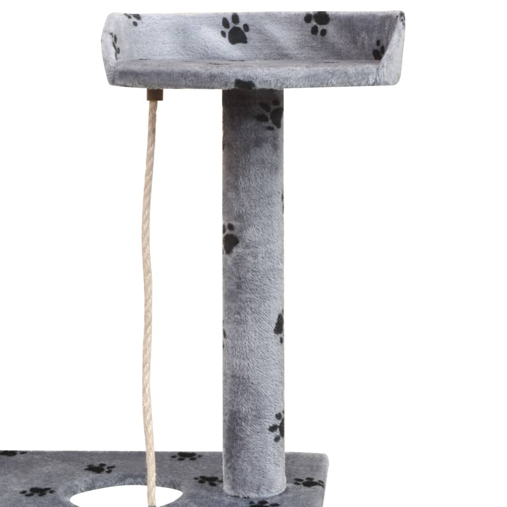 kradsetræ med sisal til katte 150 cm poteprint grå