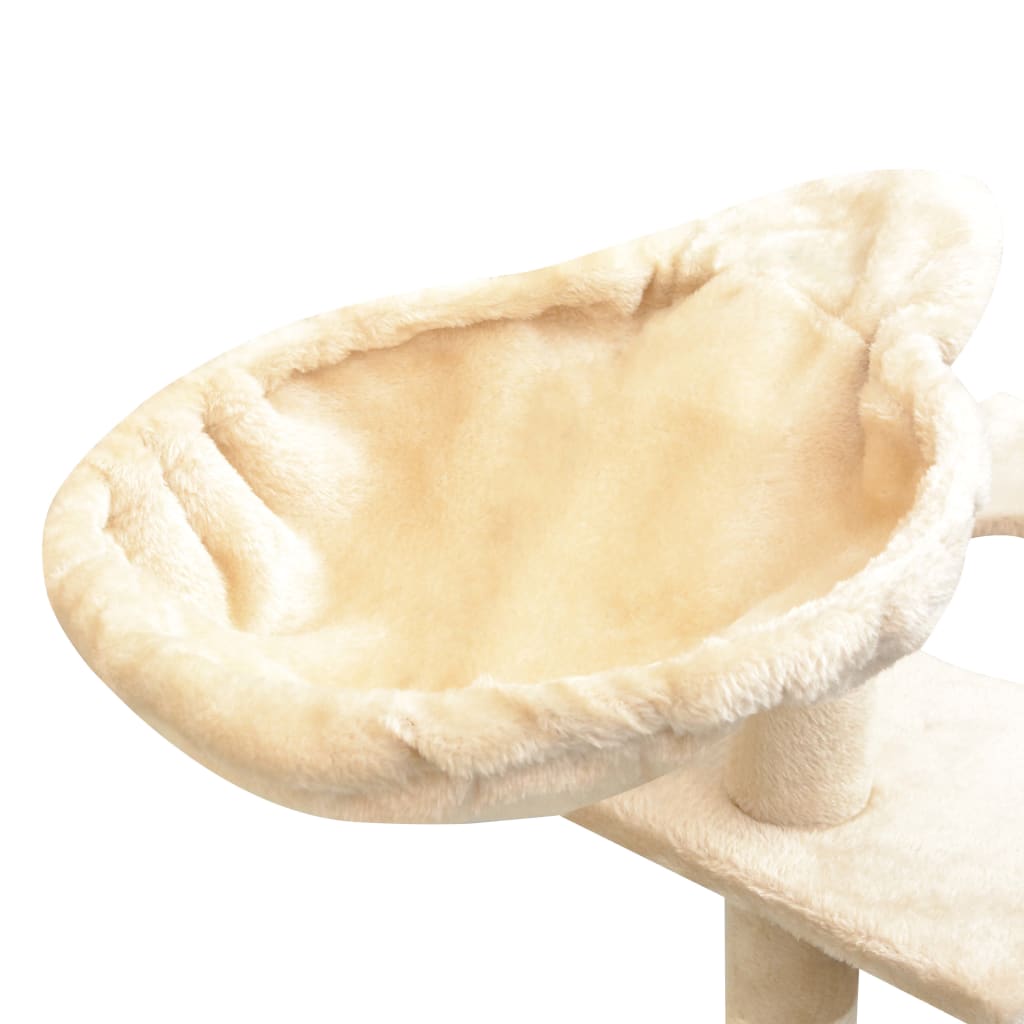 kradsetræ med sisal til katte 150 cm beige