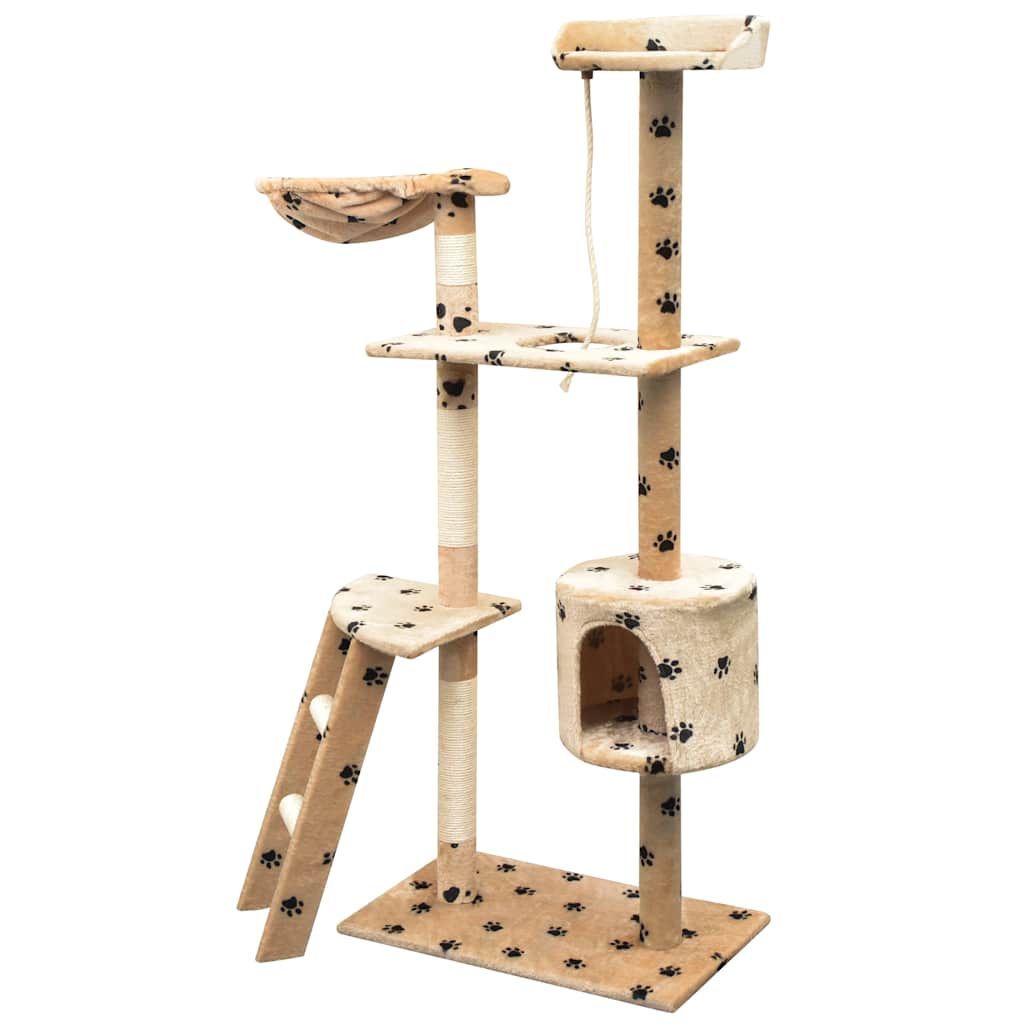 kradsetræ med sisal til katte 150 cm poteprint beige
