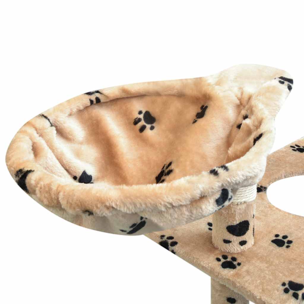 kradsetræ med sisal til katte 150 cm poteprint beige