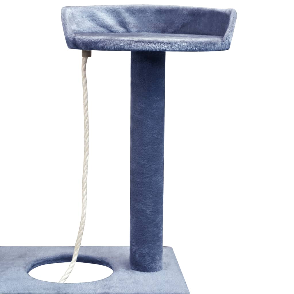 kradsetræ med sisal til katte 150 cm mørkeblå