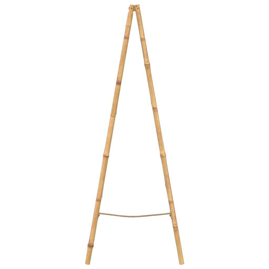 dobbelt håndklædestige med 5 ribbe i bambus 50x160 cm