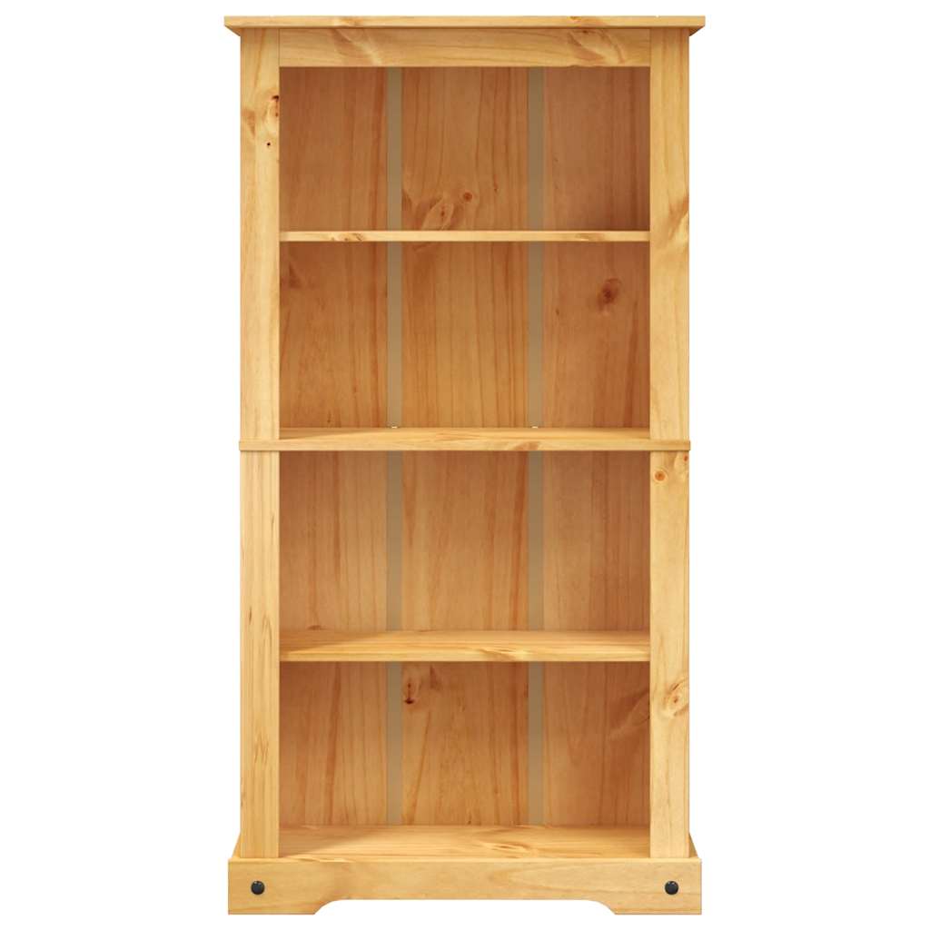 reol fire hylder Corona-serien mexicansk fyrretræ 80x29x150 cm
