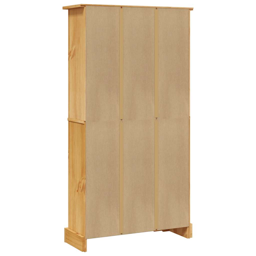 reol fire hylder Corona-serien mexicansk fyrretræ 80x29x150 cm