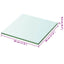 hylde glaspanel klar 30x30 cm