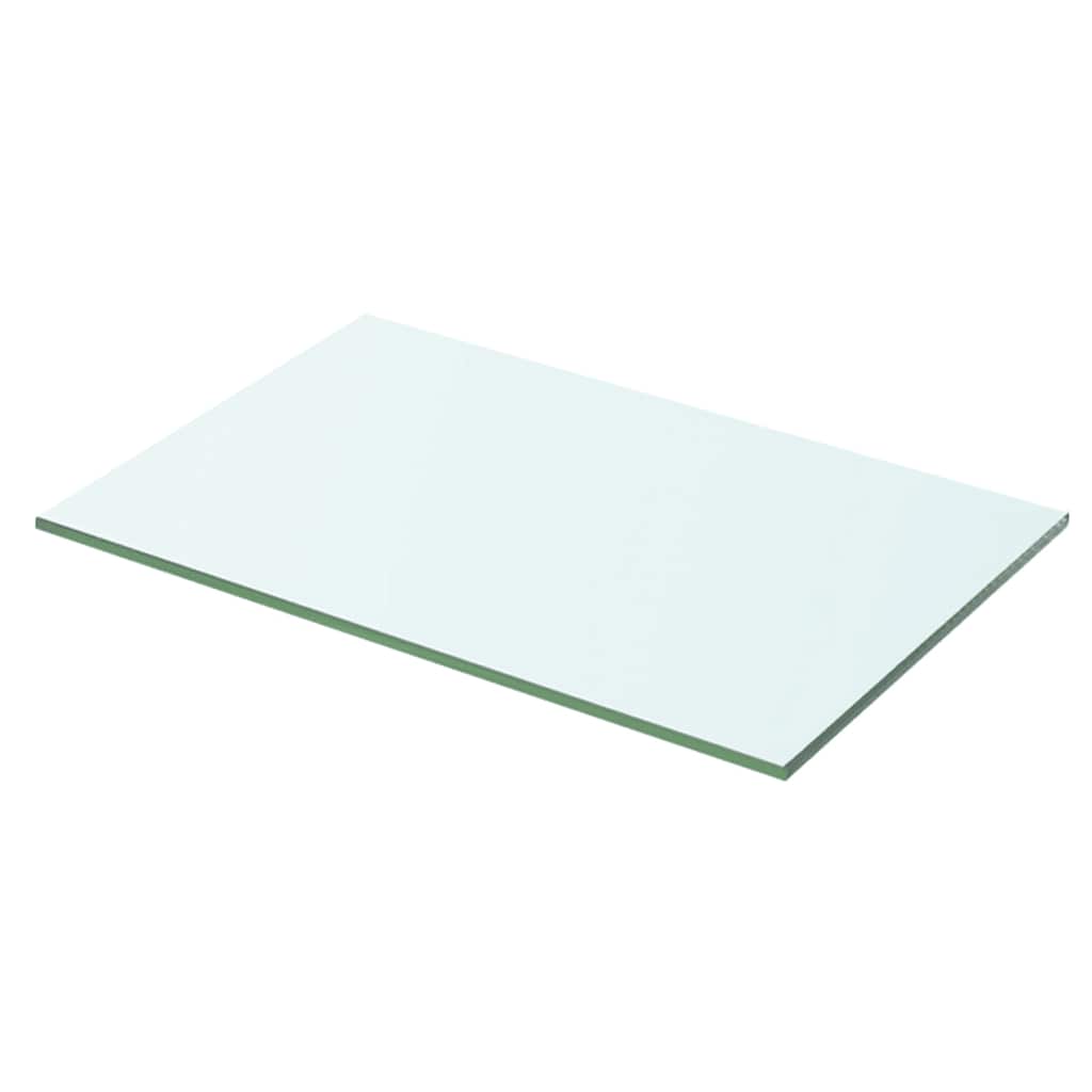 hylde glaspanel klar 50x25 cm
