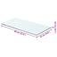 hylde glaspanel klar 60x25 cm