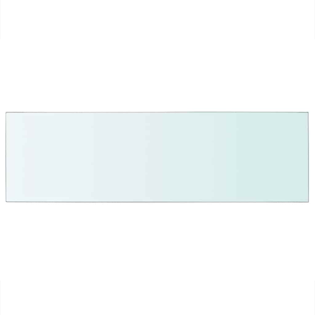 hylde glaspanel klar 80x25 cm