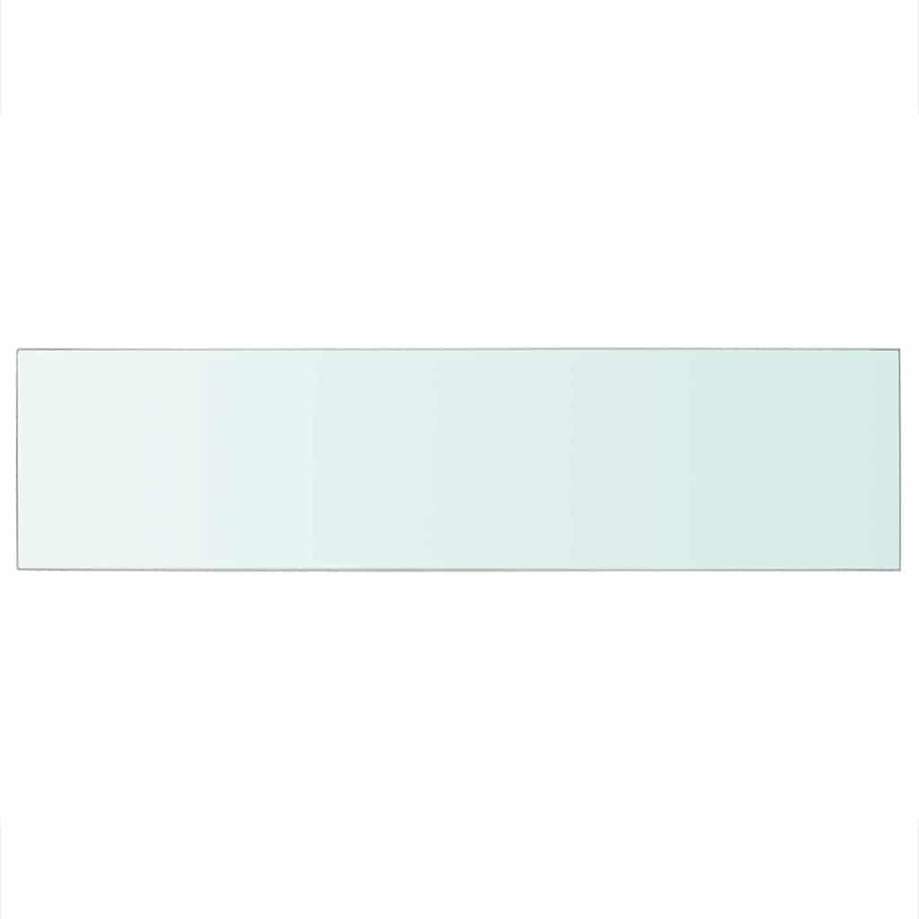 hylde glaspanel klar 100x25 cm