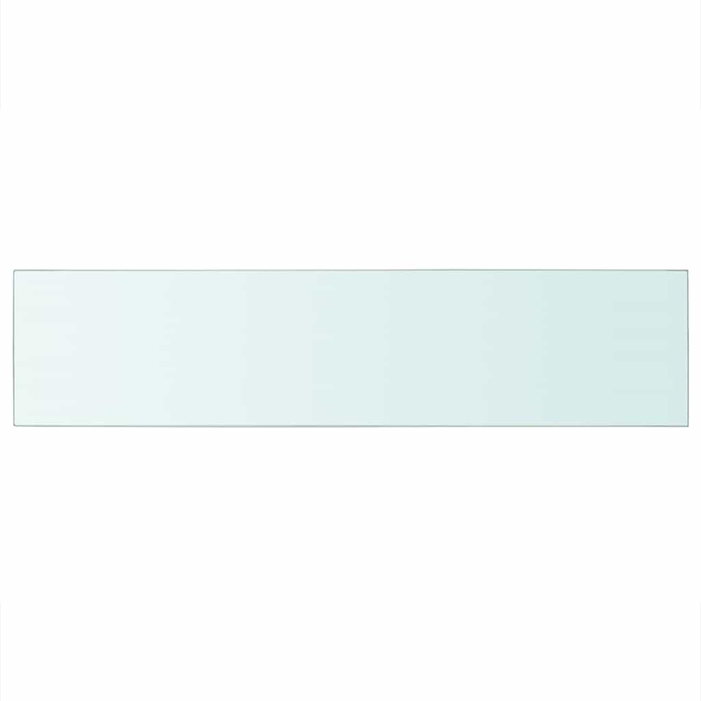 hylde glaspanel gennemsigtig 110x25 cm