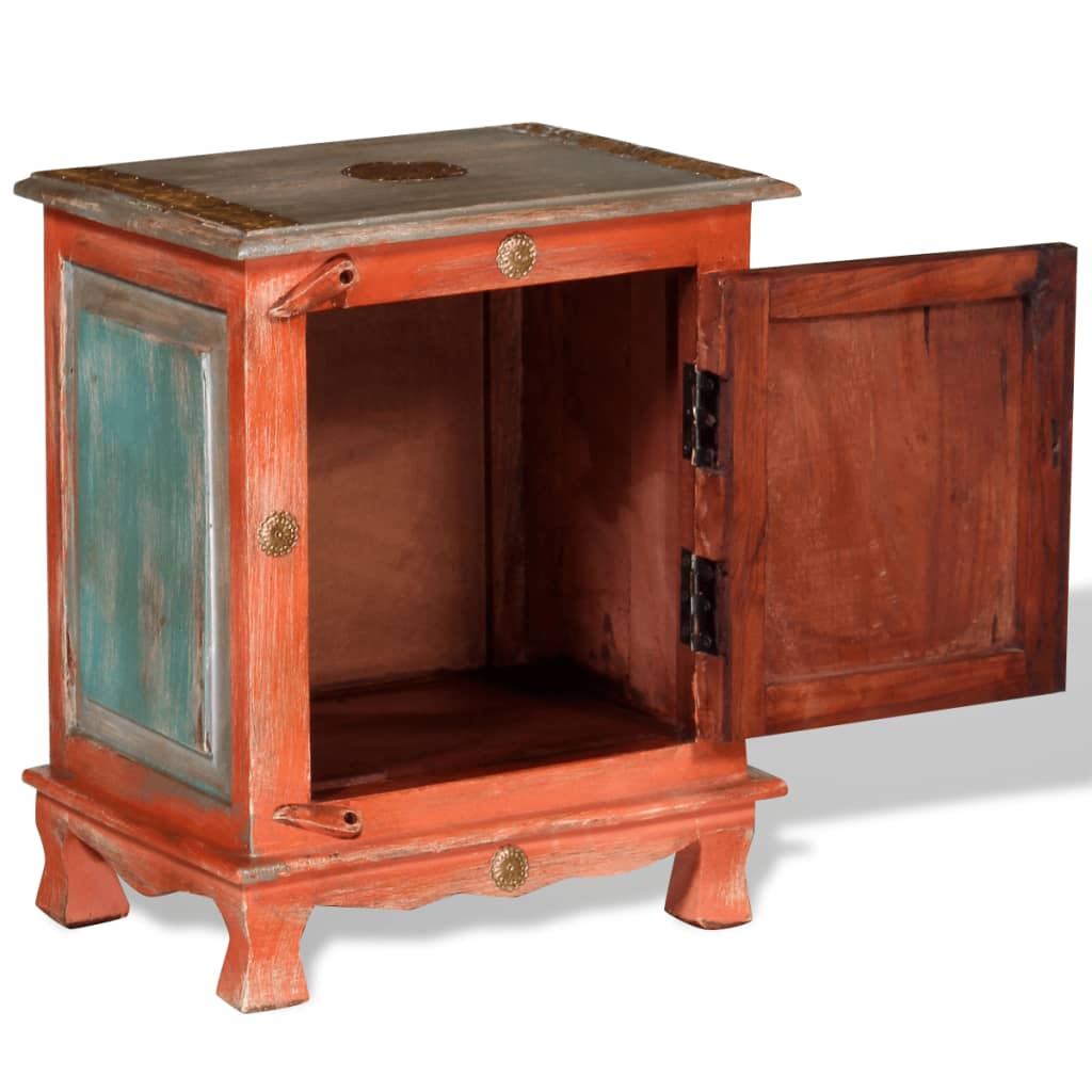 natbord i massivt mangotræ orange