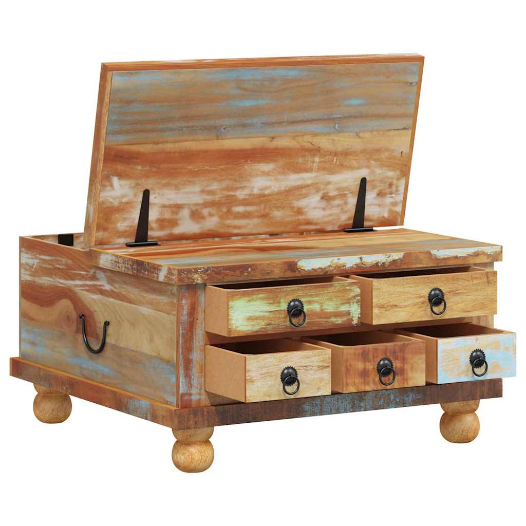 sofabord 70x70x38 cm genbrugstræ