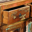 skænk 120x35x76 cm massivt genbrugstræ