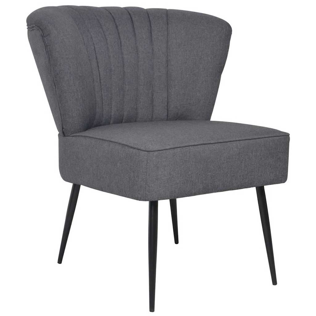cocktailstol stof mørkegrå