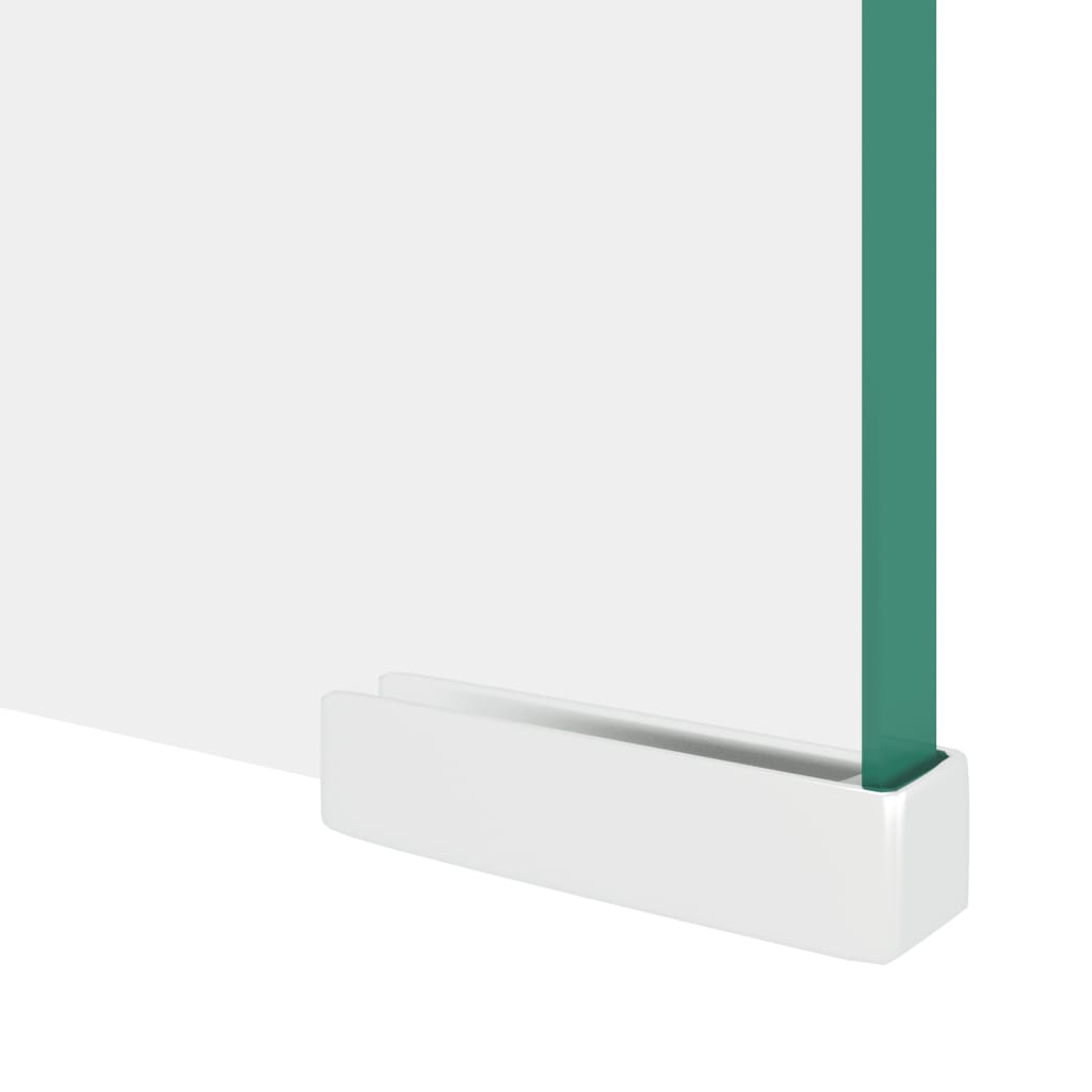 TV-stander/monitorstand klart glas 100x30x13 cm