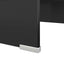 TV-stander/monitorstand sort glas 40x25x11 cm