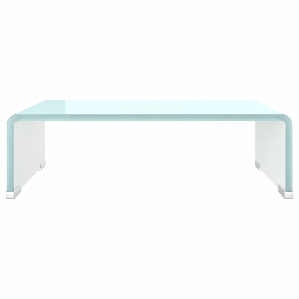 tv-stativ/skærmforhøjer 40x25x11 cm glas grøn