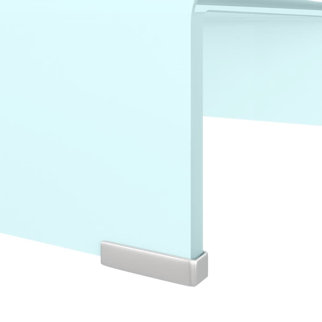 tv-stativ/skærmforhøjer 40x25x11 cm glas grøn