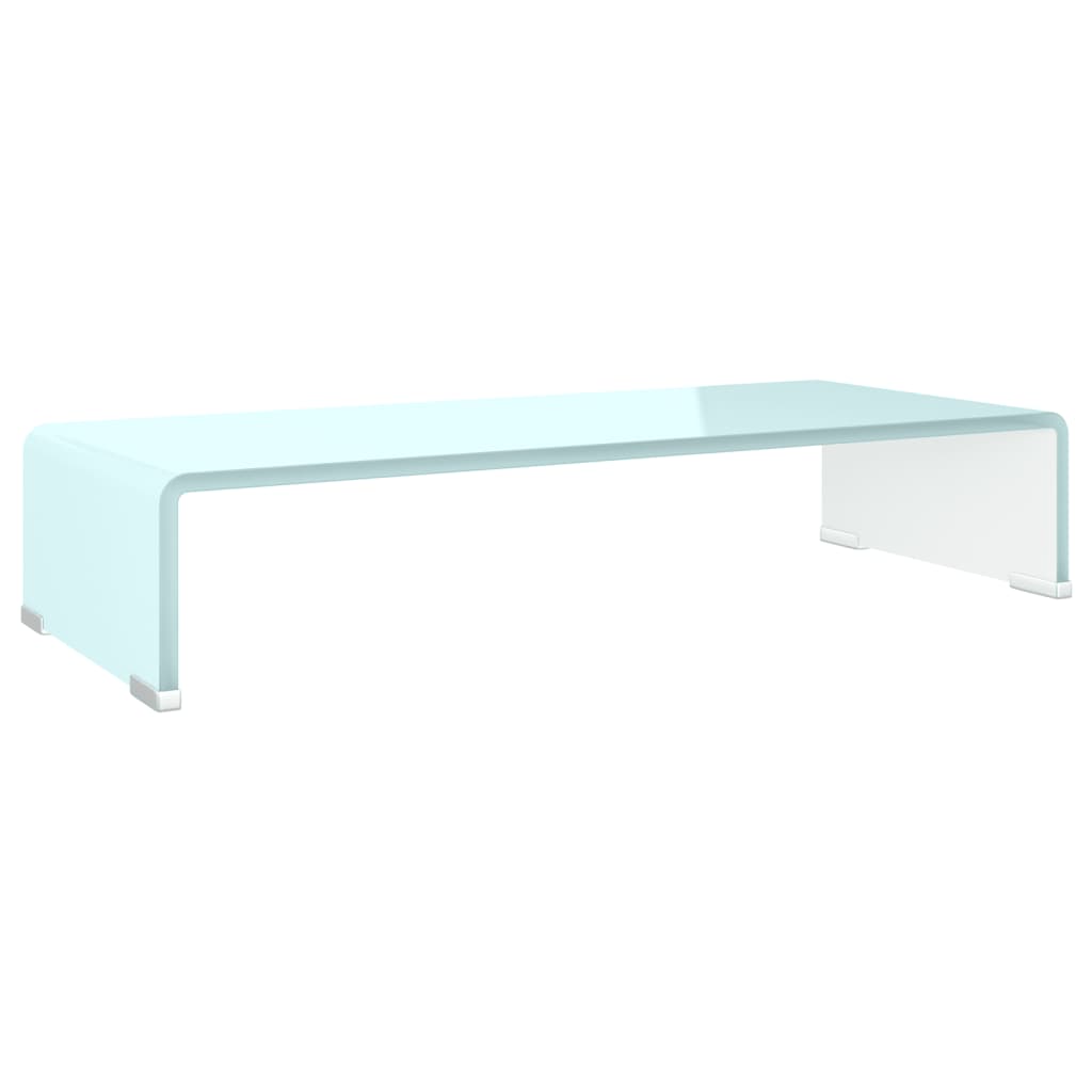 tv-stativ/skærmforhøjer 60x25x11 cm glas grøn