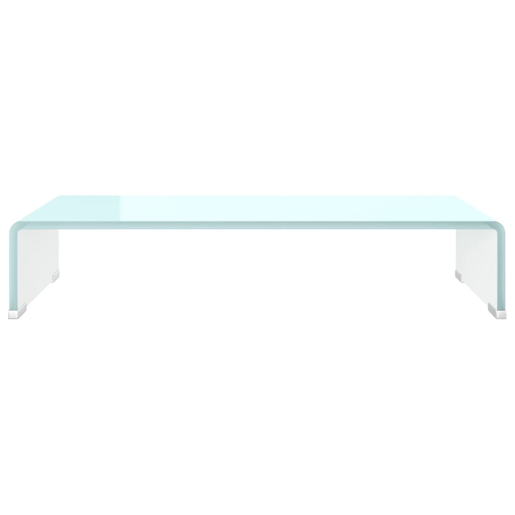 tv-stativ/skærmforhøjer 60x25x11 cm glas grøn