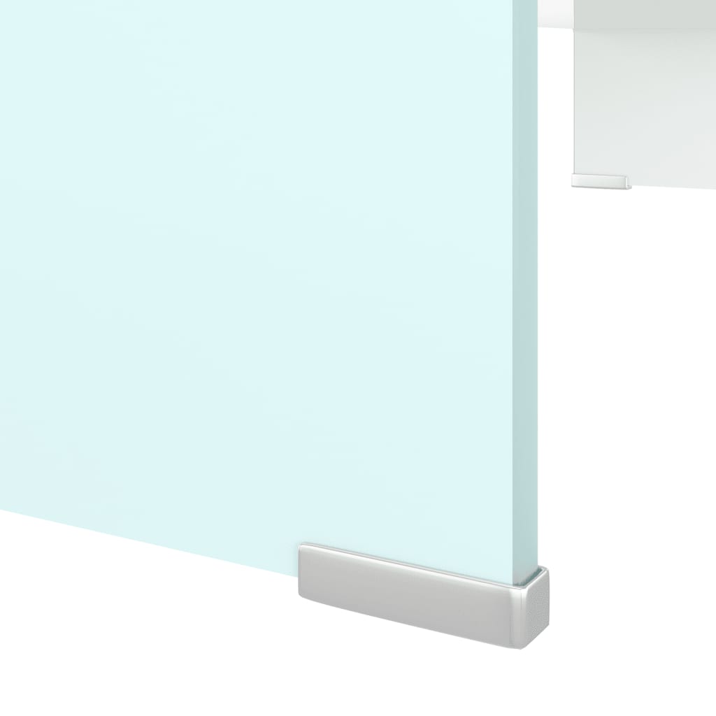 tv-stativ/skærmforhøjer 80x30x13 cm glas grøn