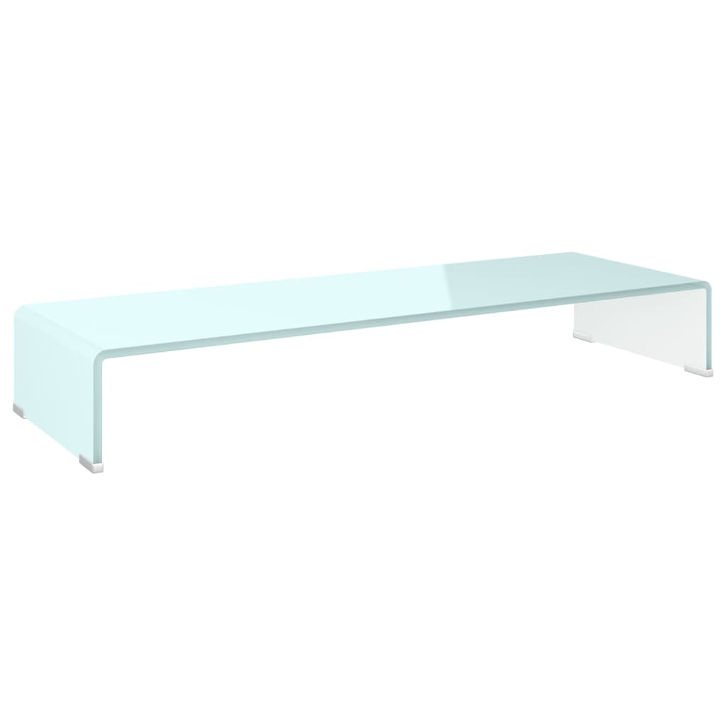 tv-stativ/skærmforhøjer 90x30x13 cm glas grøn