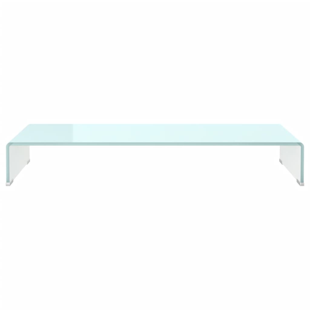 tv-stativ/skærmforhøjer 90x30x13 cm glas grøn