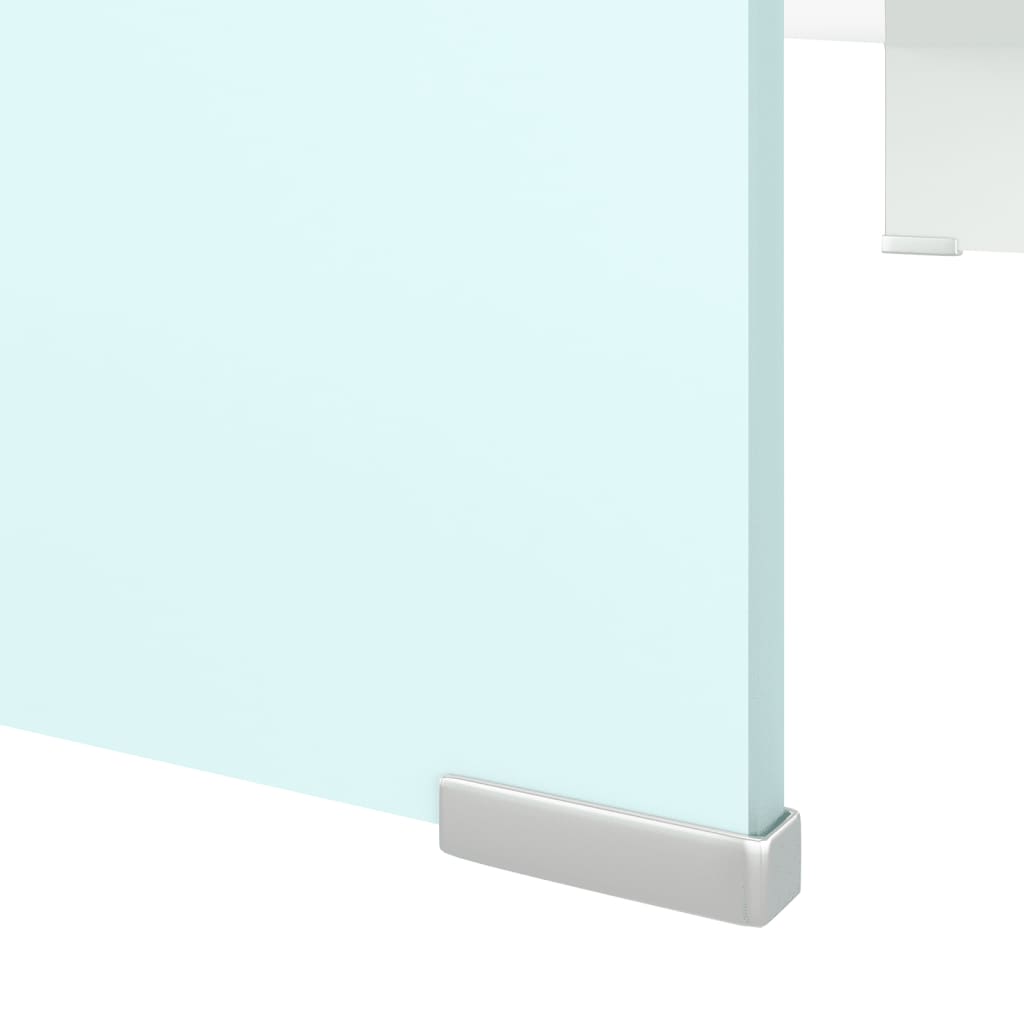 tv-stativ/skærmforhøjer 90x30x13 cm glas grøn