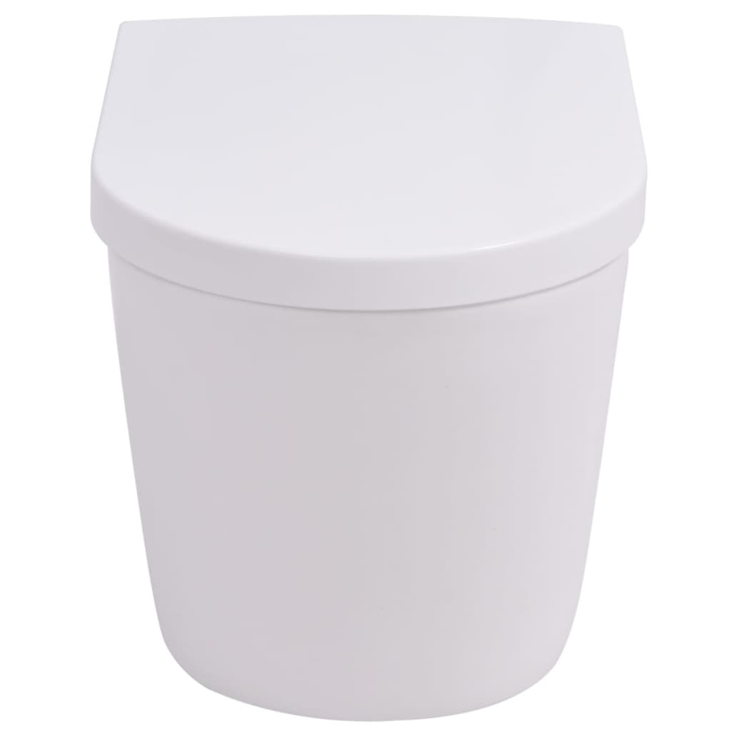væghængt toilet keramisk hvid