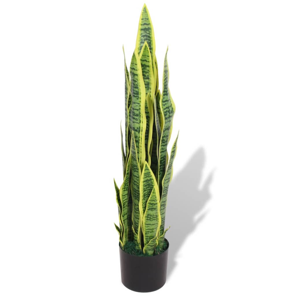 kunstig sansevieria-plante med urtepotte 90 cm Grøn