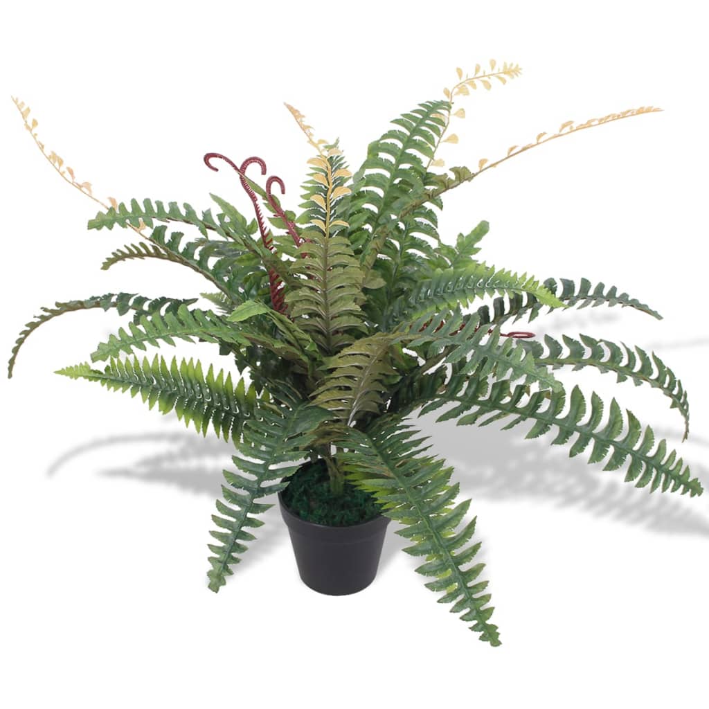 kunstig bregneplante med urtepotte 60 cm grøn