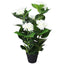 kunstig hortensia-plante med urtepotte 60 cm hvid