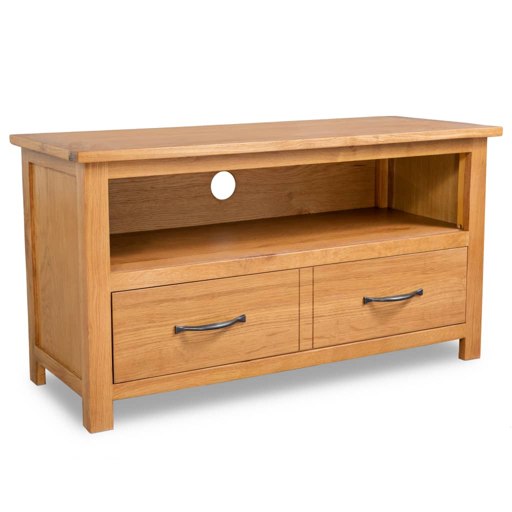 tv-skab 90x35x48 cm massivt egetræ