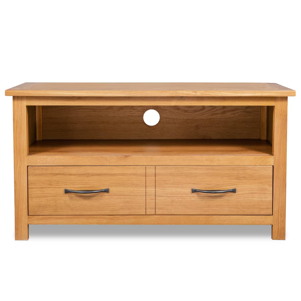 tv-skab 90x35x48 cm massivt egetræ