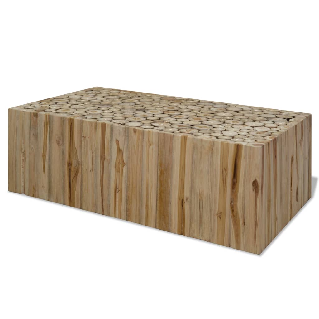 sofabord 90x50x30 cm ægte teaktræ