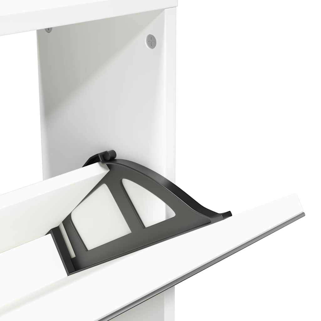 skoskab 5 rum 63x17x169,5 cm spejlhvid