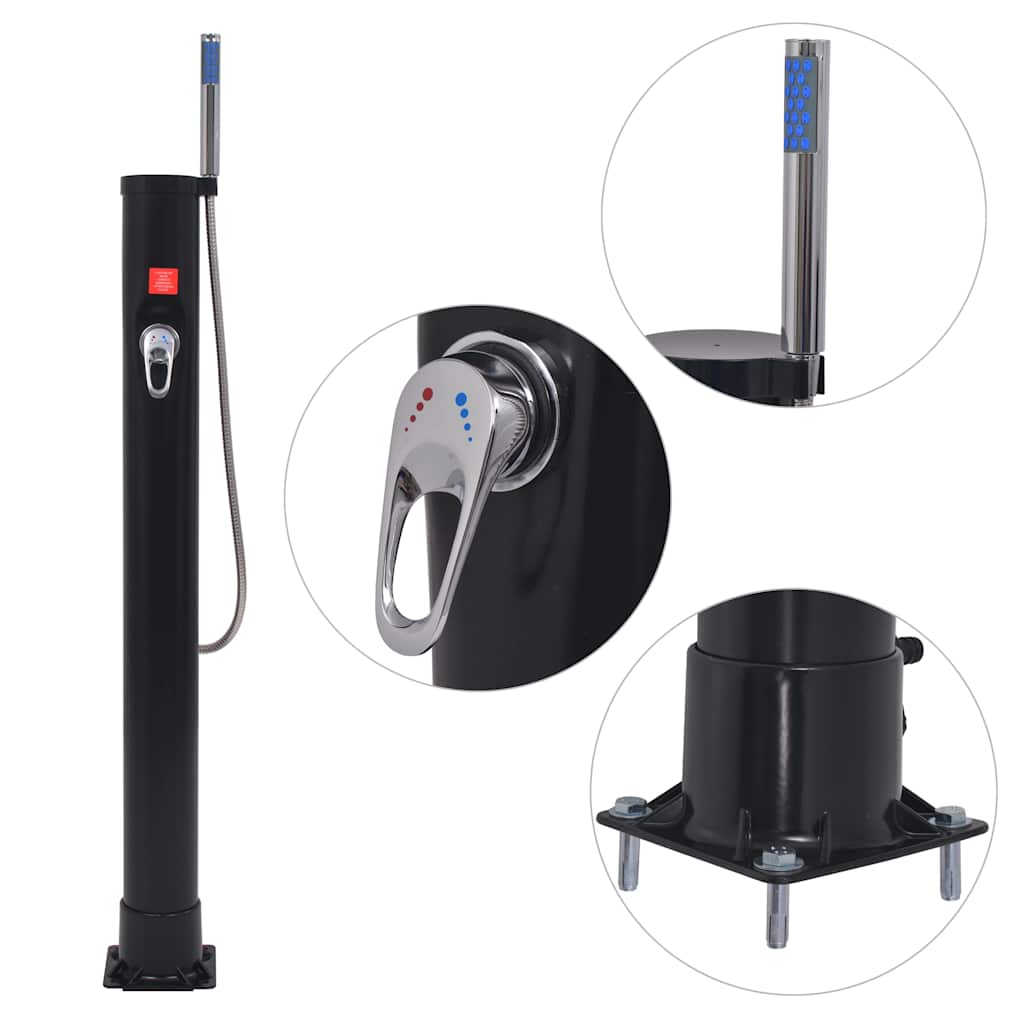 solopvarmet bruser 8 l PVC stål