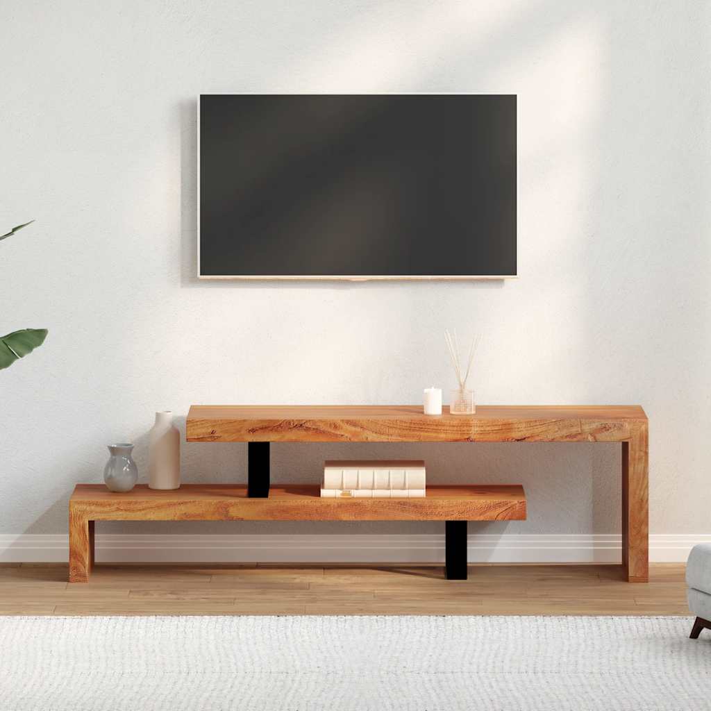 tv-bord massivt akacietræ