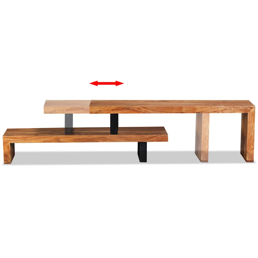 tv-bord massivt akacietræ