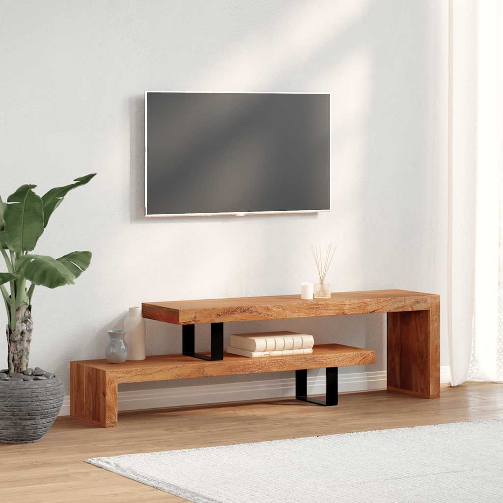 tv-bord massivt akacietræ