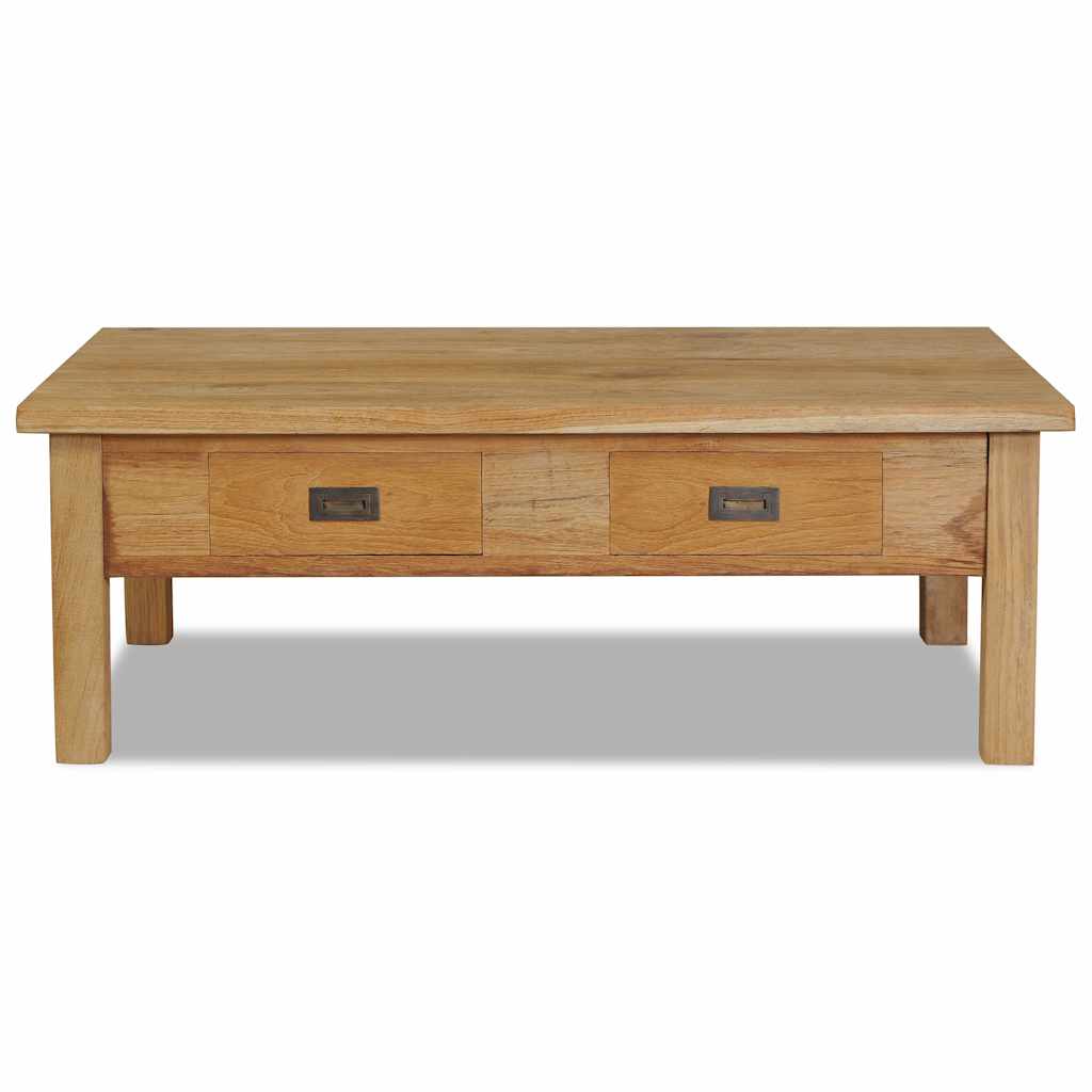 sofabord 100x60x35 cm massivt teaktræ
