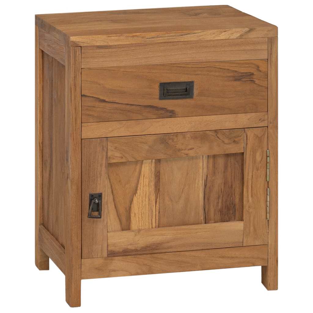 sengebord 40x30x50 cm massivt teaktræ